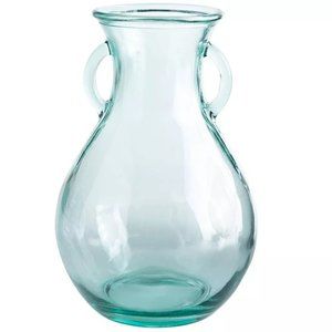 Recycled Glass Pitcher Vase - Clear